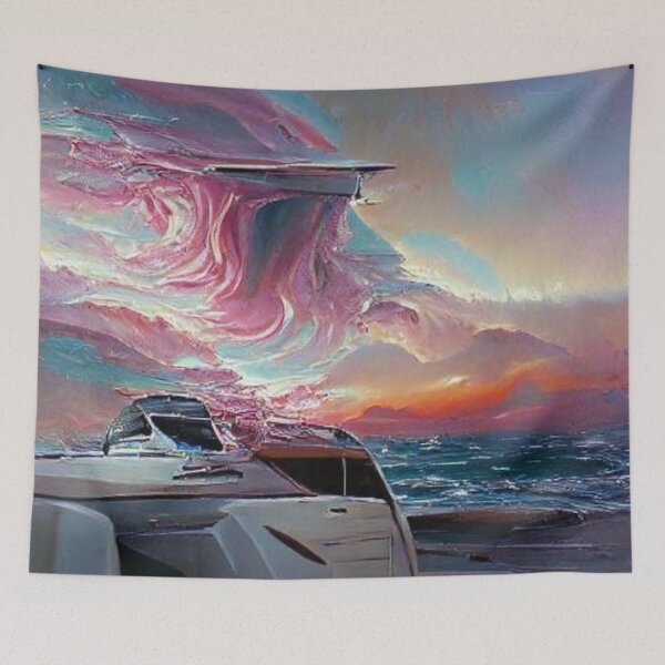 Item preview, Sky and sea in watercolor designed and sold by kharamoot.