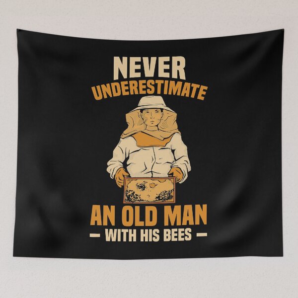 Item preview, Never Underestimate An Old Man With His Bees Funny Beekeeper designed and sold by ujgbnx.