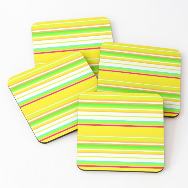 Item preview, Yellow summer color palette striped (summer style) designed and sold by lausn.