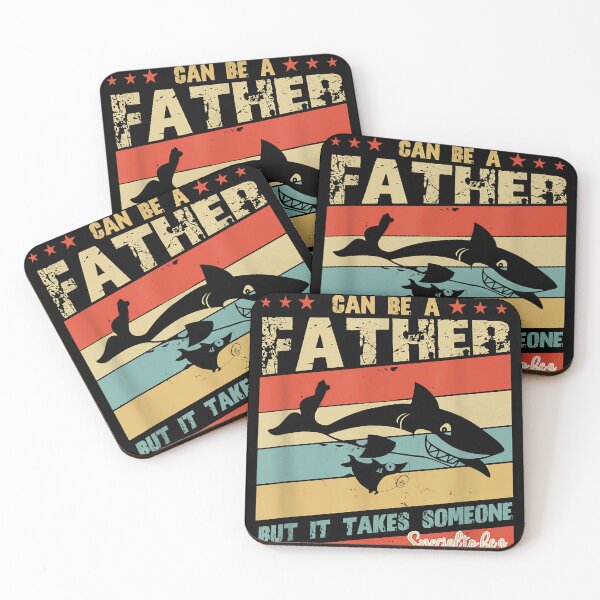 Item preview, Mens Any Man Can Be A Father Daddy Shark Cute Funny Family  designed and sold by AshtynWittkop.