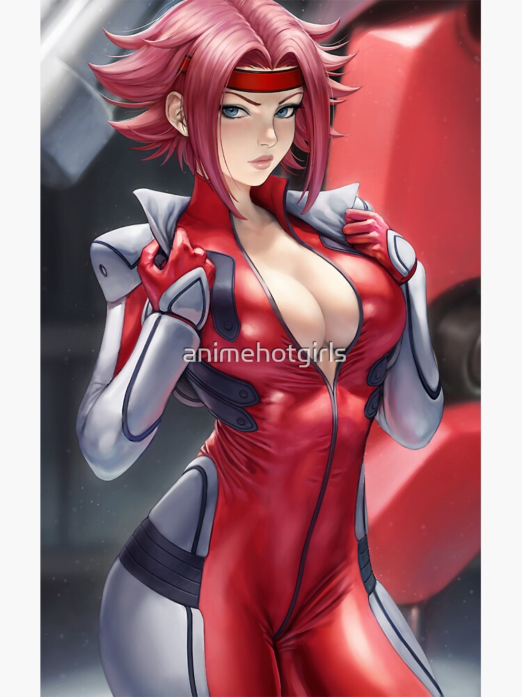 Red Plugsuit Kallen Kozuki Code Geass Sticker For Sale By Animehotgirls Redbubble 6351