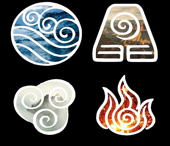 "Avatar the Last Airbender Element Symbols" Posters by ...