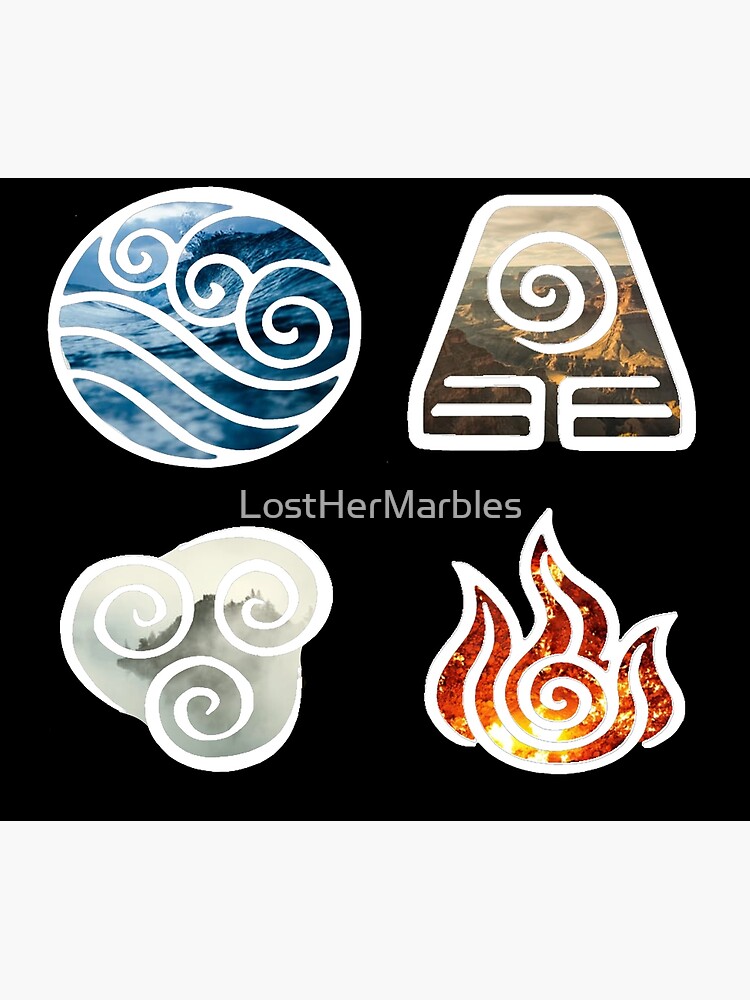 Avatar The Last Airbender Element Symbols Poster For Sale By Losthermarbles Redbubble 8781