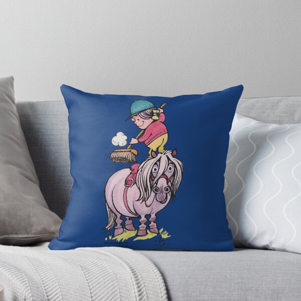 Item preview, Thelwell Rider Cleaning Their Horse designed and sold by TuaMaxhu.
