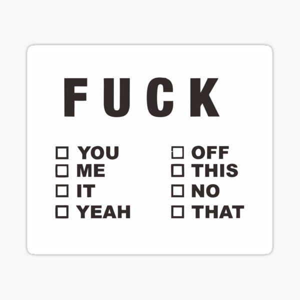 FUNNY TYPEWRITTING POSTER Sticker