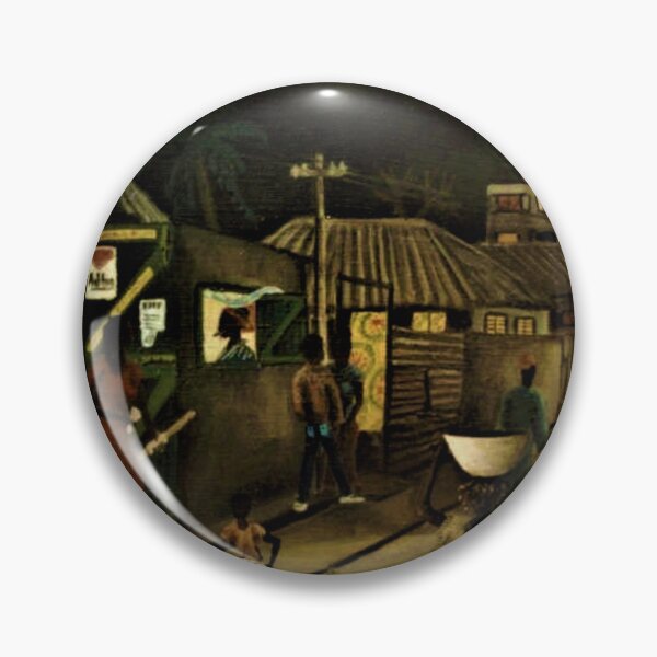 Item preview, "Banjul By Night" - Gambian night-time street scene  designed and sold by Tony Cisse.
