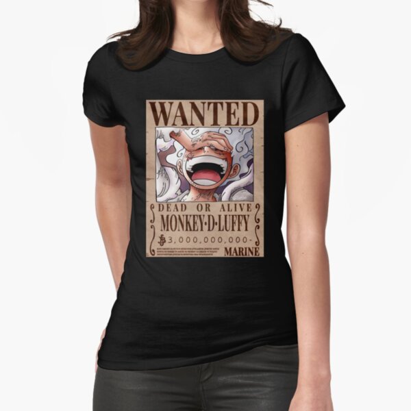 LUFFY WANTED UNISEX TSHIRT - PETROL BLUE - Shasthas