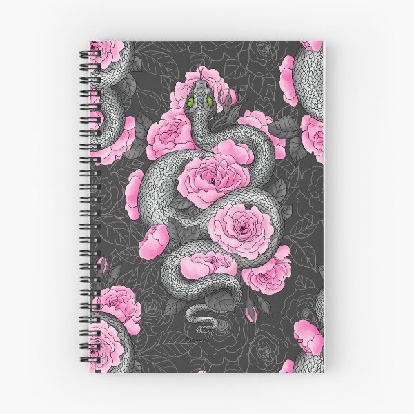 Item preview, Snakes and pink roses designed and sold by Katerina Mitkova Kirilova.