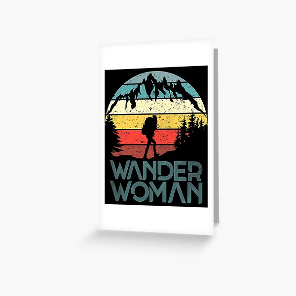 Item preview, Wander Woman Hiking Mountaineering Women Hike Ladies designed and sold by BennetJaco.