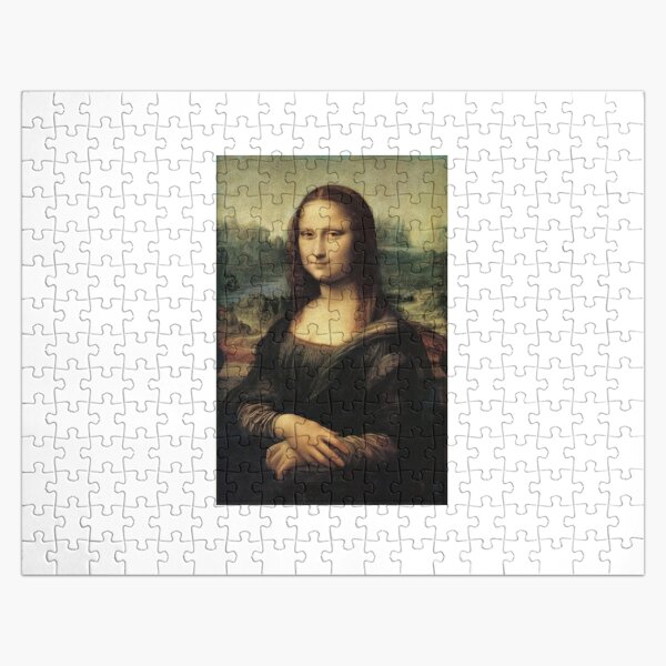 izzipuzzle mini clear plastic jigsaw puzzle The Mona Lisa by Leonard da Vinci 