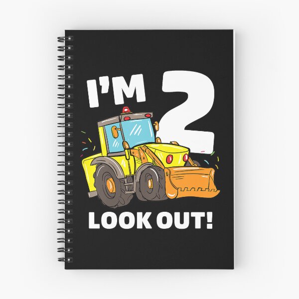 Item preview, I'm 2 Look Out Construction Truck 2nd Birthday Boy 2 Gift Bulldozer designed and sold by MalloWilli.