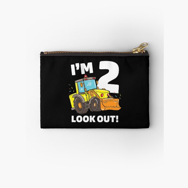 Item preview, I'm 2 Look Out Construction Truck 2nd Birthday Boy 2 Gift Bulldozer designed and sold by MalloWilli.