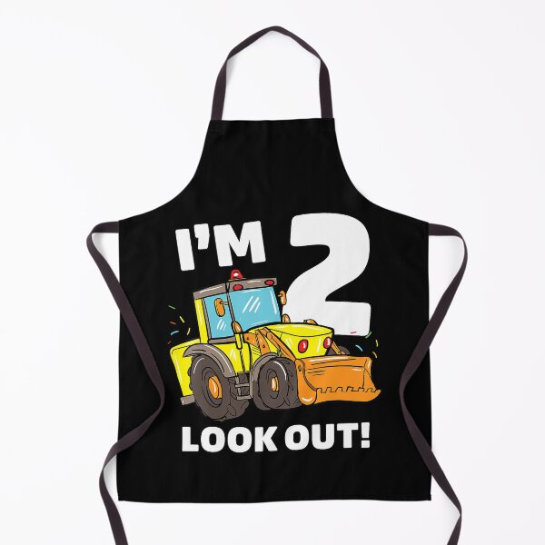 Item preview, I'm 2 Look Out Construction Truck 2nd Birthday Boy 2 Gift Bulldozer designed and sold by MalloWilli.