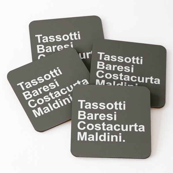 Item preview, AC Milan Best Defender - Tassotti, Baresi, Costacurta, Maldini   designed and sold by FootballJerseys.