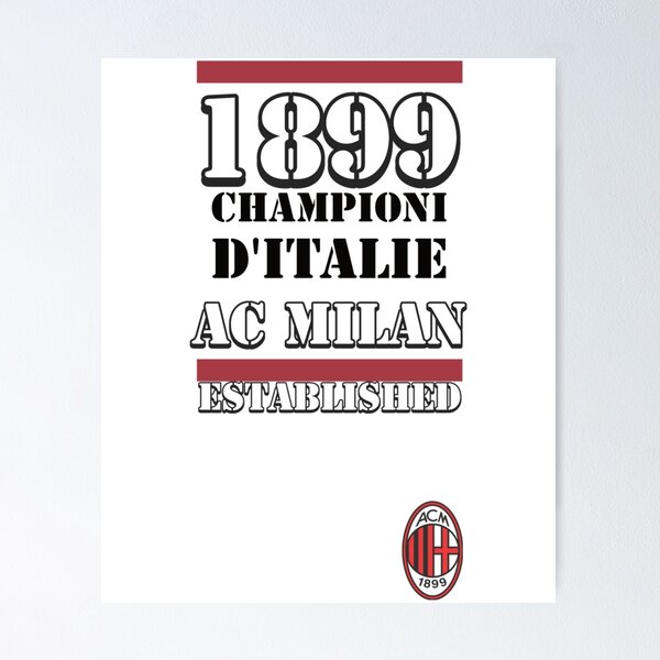 Slogan: Ac Milan Poster by PODS