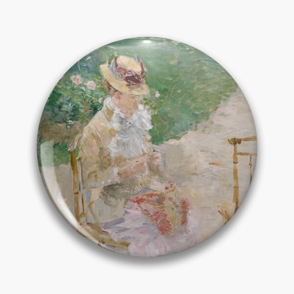 Item preview, Young Woman Knitting - Berthe Morisot (1883) designed and sold by FonkyPenguin.