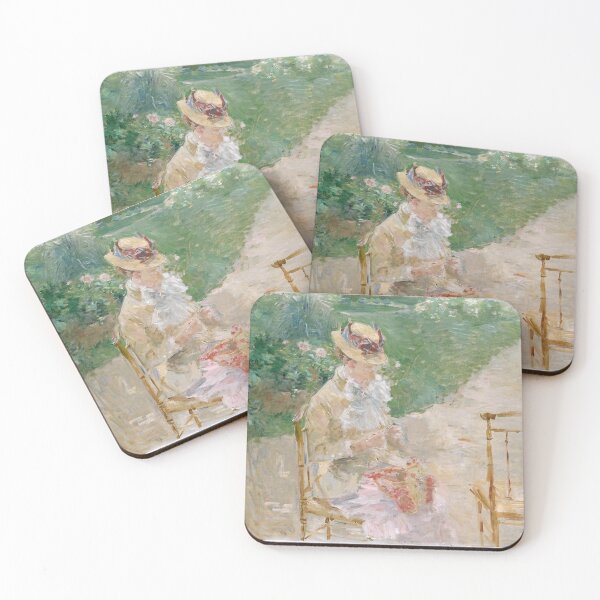Item preview, Young Woman Knitting - Berthe Morisot (1883) designed and sold by FonkyPenguin.