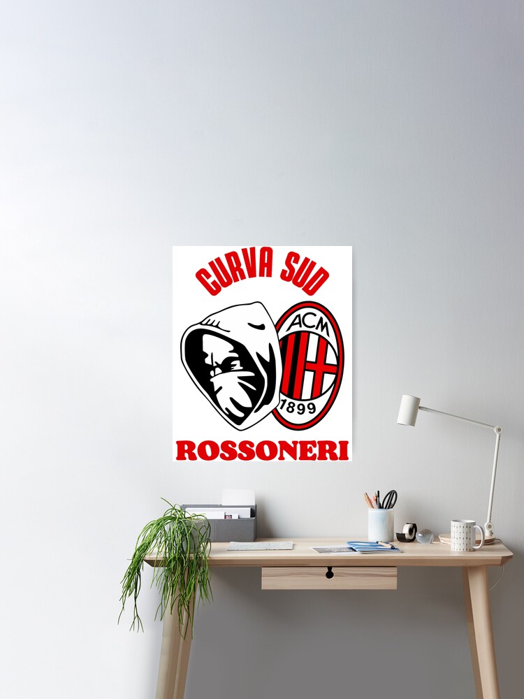 Curva sud and Rossoneri ac milan  Poster for Sale by FootballJerseys