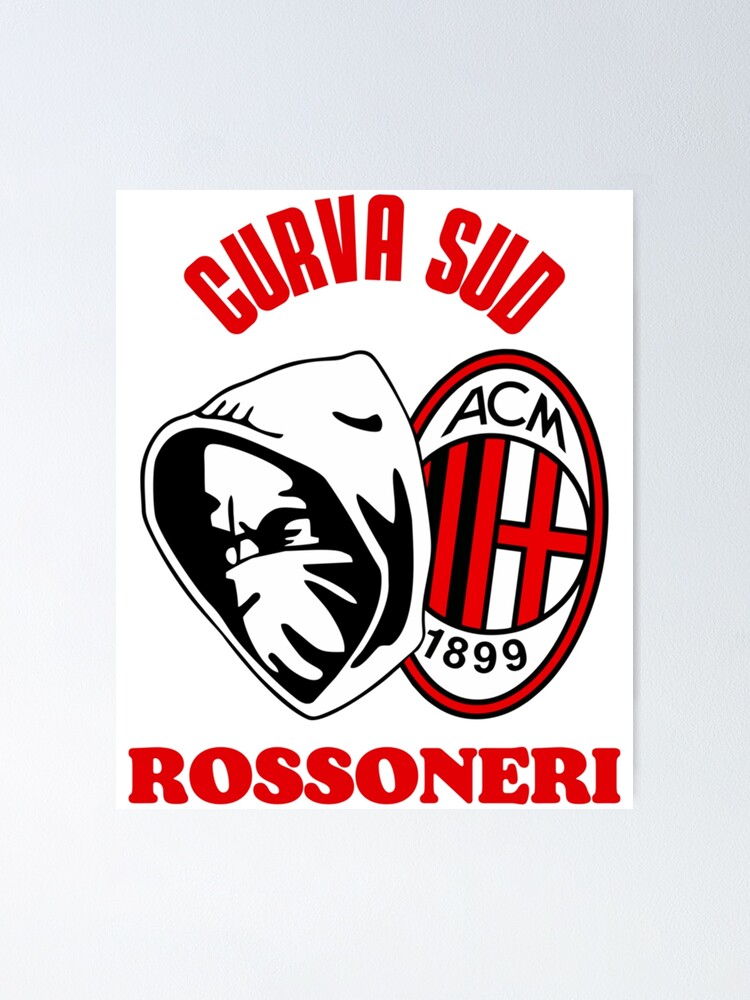 Curva sud and Rossoneri ac milan  Poster for Sale by FootballJerseys