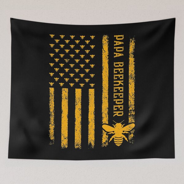 Item preview, Papa Beekeeper Fathers Day Vintage American Flag designed and sold by ujgbnx.