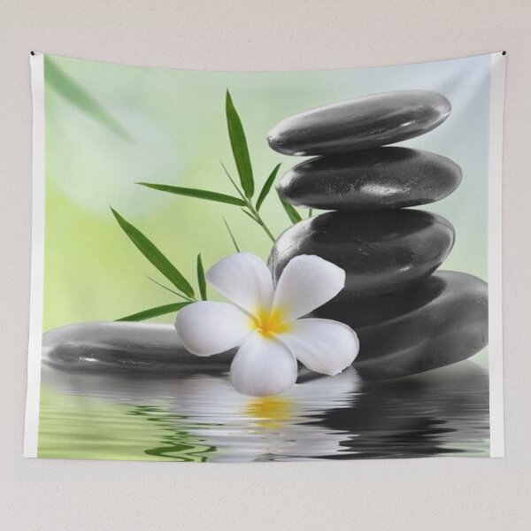 Item preview, Arrangement of Stones and Flowers in Water designed and sold by NengShop.