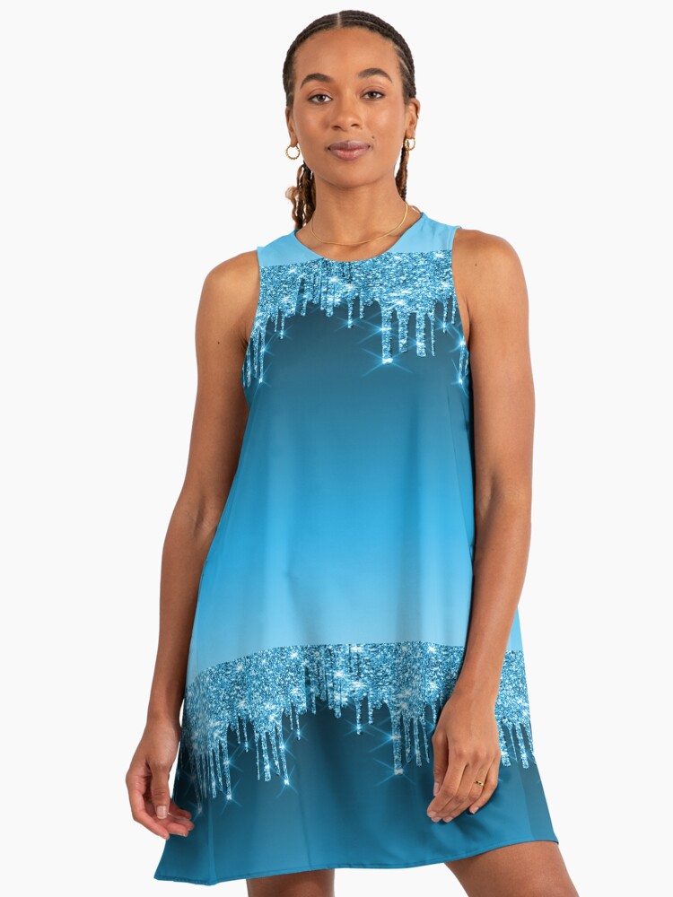 Blue Glitter Dripping " A-Line Dress for Sale by TrendyGlitter | Redbubble Blue Glitter Dripping " A-Line Dress for Sale by TrendyGlitter | Redbubble