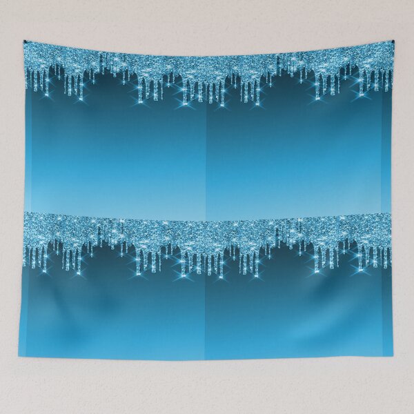 Item preview, Blue Glitter Dripping  designed and sold by TrendyGlitter.
