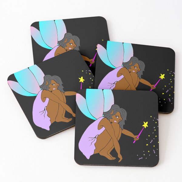 Item preview, Cute Black Girl Fairy Magic Empowerment designed and sold by nedrae.