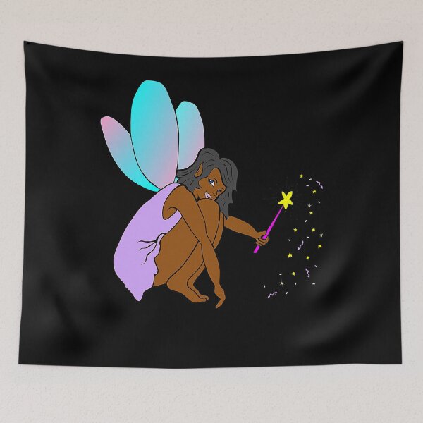 Item preview, Cute Black Girl Fairy Magic Empowerment designed and sold by nedrae.
