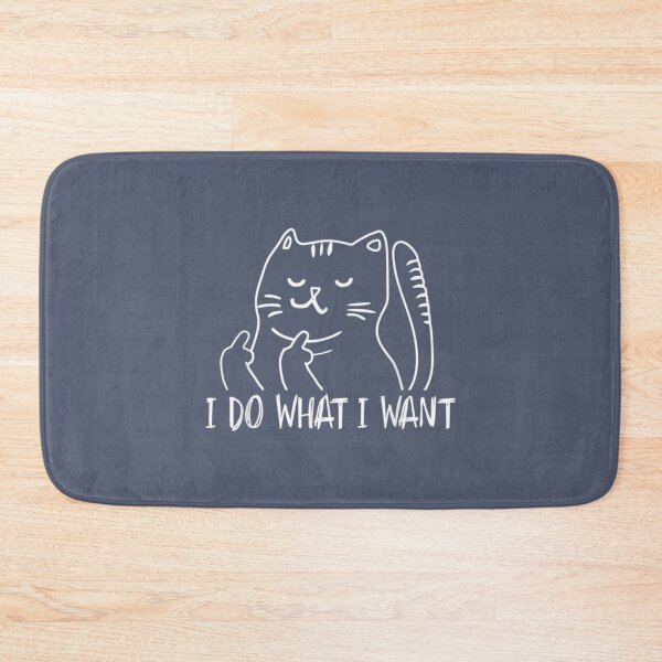 Item preview, Funny I do what I want cat flipping the bird offensive   designed and sold by clothingstoreJK.