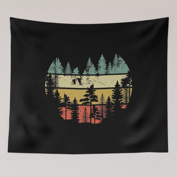 Item preview, Wildlife Trees Outdoors Nature Retro Forest designed and sold by BennetJaco.