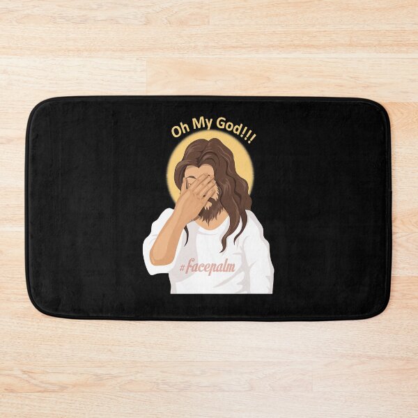 Item preview, Jesus, Facepalm, Atheist ,  Oh My God  designed and sold by nedrae.