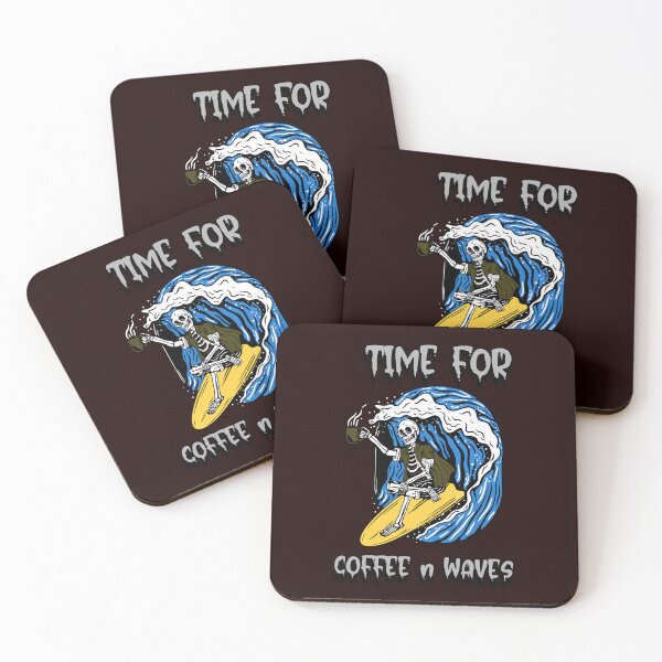 Item preview, "time for coffee and waves"surfer designed and sold by ydsdesigns.