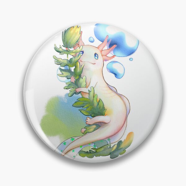Item preview, Cute Axolotl Watercolor  designed and sold by 68Peach.