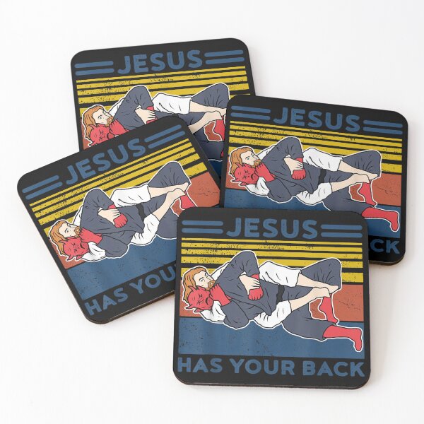 Item preview, Jiu Jitsu s Jesus Has Your Back Mens BJJ MMA Jujitsu designed and sold by eggenbergdi.