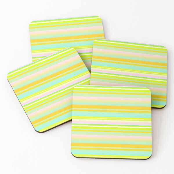 Item preview, Pastel summer color palette striped (summer style) designed and sold by lausn.