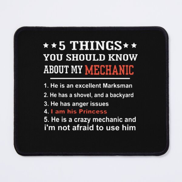 Item preview, 5things You Should Know About My Mechanic designed and sold by aryagiri.