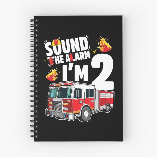 Item preview, Sound The Alarm I'm 2 Fire Truck 2 Year Old Firefighter 2nd Birthday designed and sold by MalloWilli.