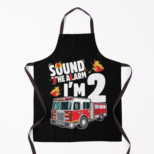 Item preview, Sound The Alarm I'm 2 Fire Truck 2 Year Old Firefighter 2nd Birthday designed and sold by MalloWilli.