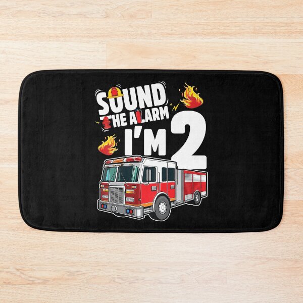 Item preview, Sound The Alarm I'm 2 Fire Truck 2 Year Old Firefighter 2nd Birthday designed and sold by MalloWilli.