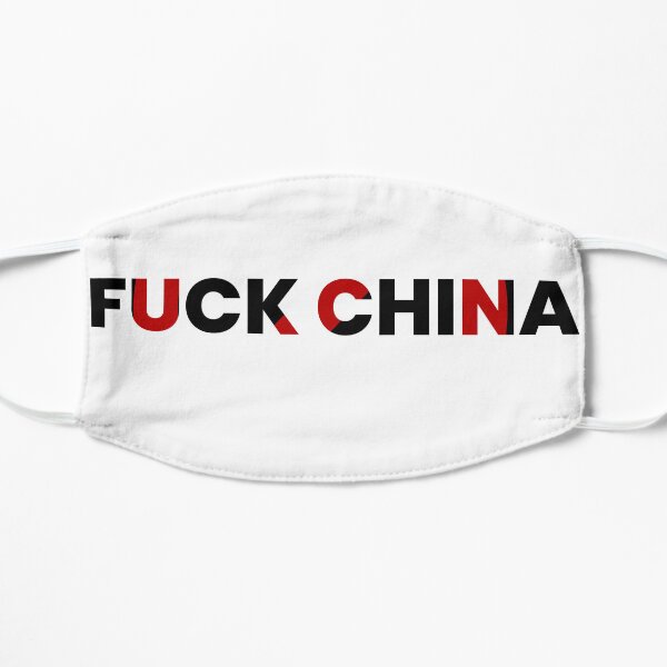 fuck china Flat Mask
