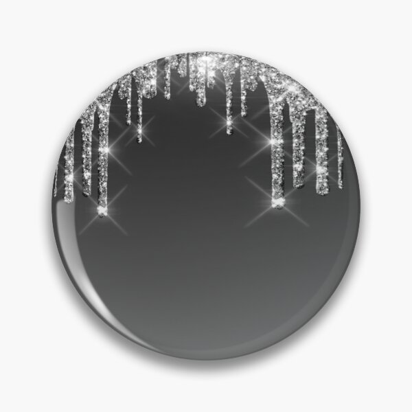 Item preview, Silver Gray Glitter Dripping  designed and sold by TrendyGlitter.
