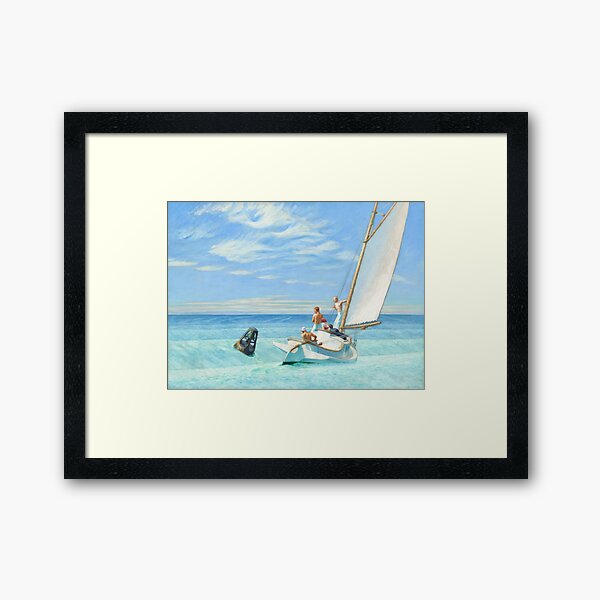 Item preview, Ground Swell Oil Painting by Edward Hopper designed and sold by podartist.