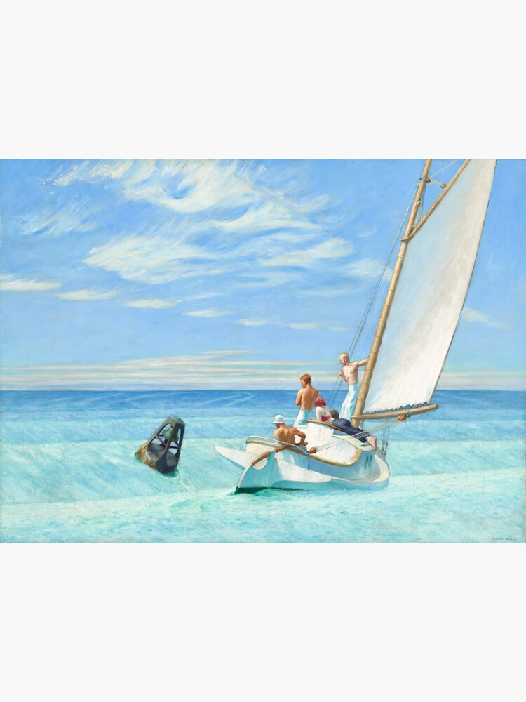Ground Swell Oil Painting by Edward Hopper by podartist