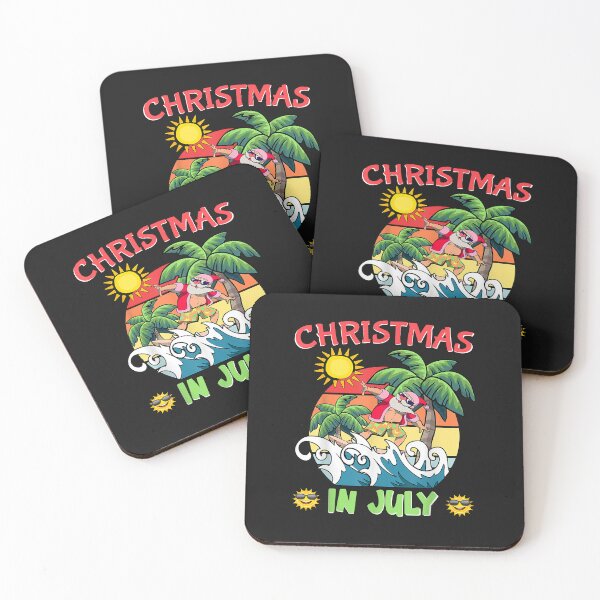 Item preview, Christmas In July Funny Santa Surfing Summer Beach Vacation designed and sold by Lynette1241.