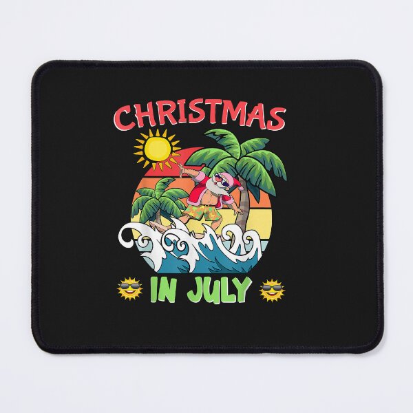 Item preview, Christmas In July Funny Santa Surfing Summer Beach Vacation designed and sold by Lynette1241.