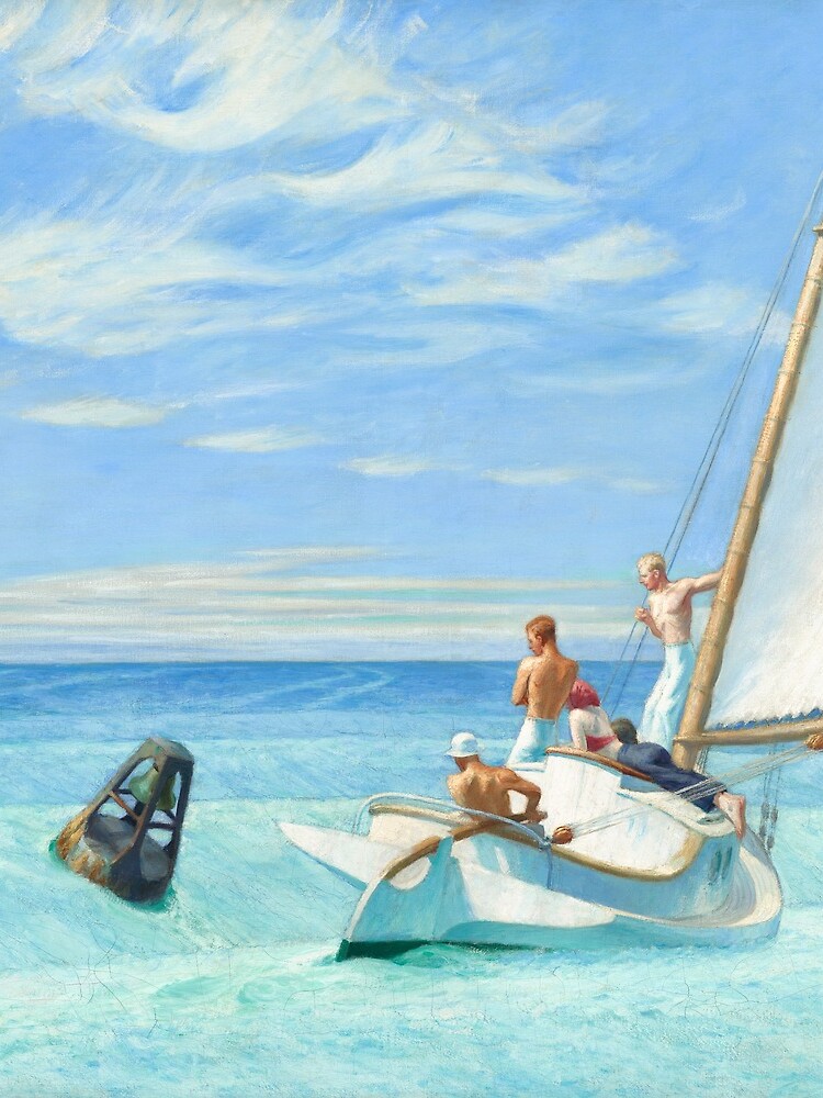 Ground Swell Oil Painting by Edward Hopper by podartist
