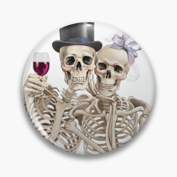 Item preview, Couple Skeleton Halloween Watercolor  designed and sold by 68Peach.