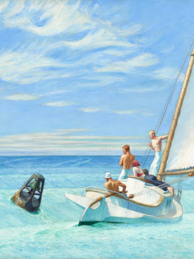 Ground Swell Oil Painting by Edward Hopper by podartist