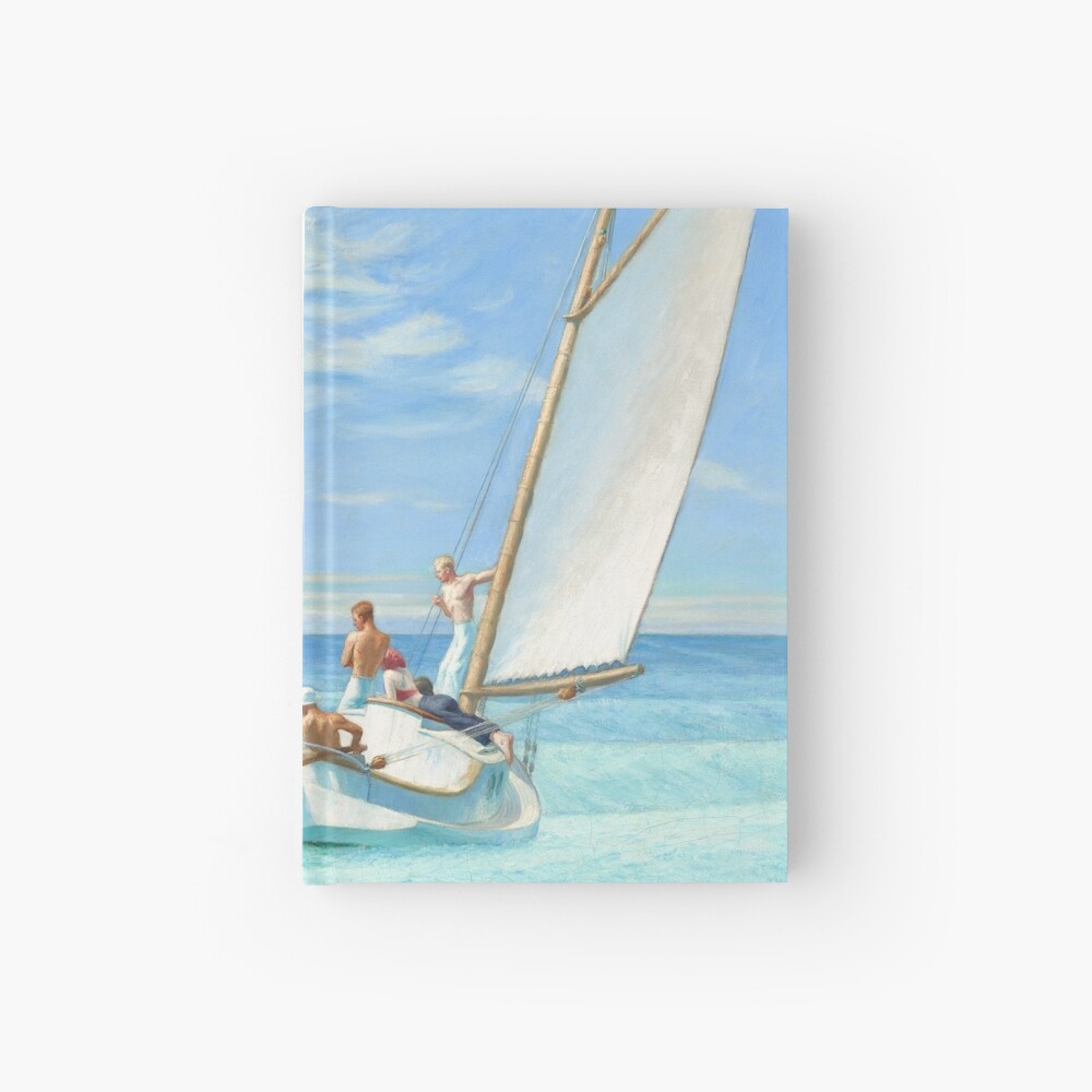 Ground Swell Oil Painting by Edward Hopper Hardcover Journal